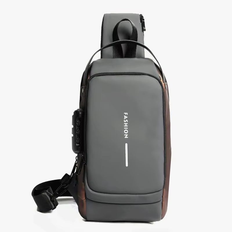 Men Multifunction anti Theft USB Shoulder Bag Man Crossbody Cross Body Travel Sling Chest Bags Pack Messenger Pack